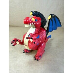 Fisher-Price Imaginext Vintage Castle Knights Red Dragon Toy Moveable Parts